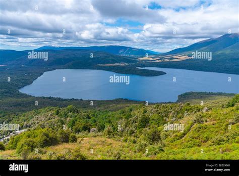 Panorama Of Lake Rotoiti In New Zealand Stock Photo Alamy