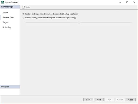 Step 3 Specify Restore Point Veeam Plug Ins For Enterprise Applications