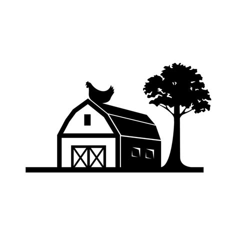 Simple Barn Logo design. Barn vector icon 7956830 Vector Art at Vecteezy