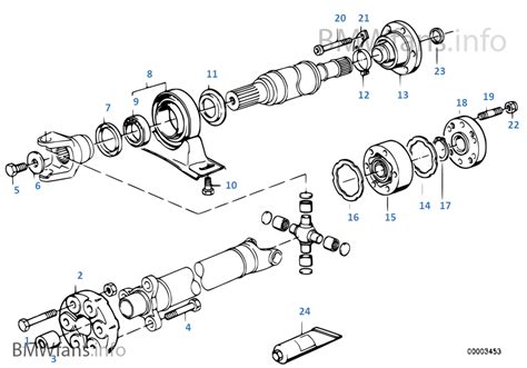 Drive Shaft Cenbearing Constveljoint Bmw 3 E30 316i M40 Europe