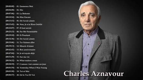 Charles Aznavour The Best Of Charles Aznavour Youtube