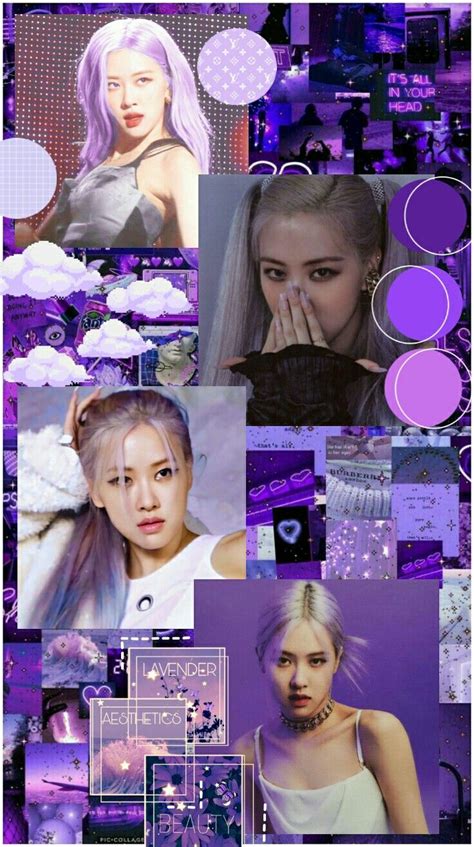 Rose Black Pink Purple Rose Pink Wallpaper Blackpink Rose Rosé