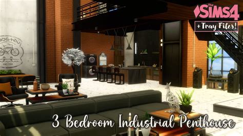 Bedroom Industrial Penthouse The Sims Stop Motion Build Tray