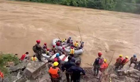 54 Missing After Landslide Sweeps Two Buses Into Trishuli River