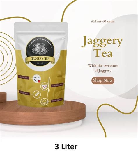 Liter Tasty Mantra Jaggery Tea Premix At Rs Packet Tea Premix