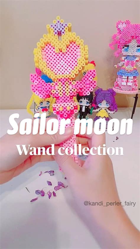 Sailor Moon Wand collection made with Perler Beads | Manualidades ...