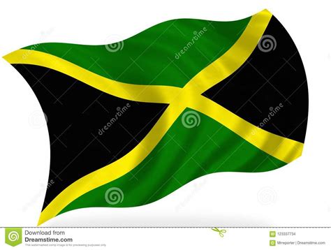 Bandeira De Jamaica Ilustra O Stock Ilustra O De Mundo