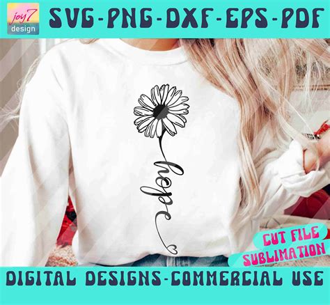 Hope SVG PNG Daisy Svg Christian Svg Religious Svg Faith Etsy