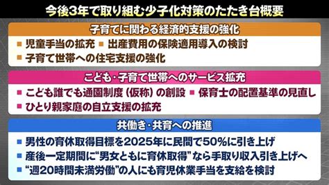 ライブドアニュース On Twitter 【たたき台発表】少子化対策、今後3年間を「集中取組期間」に 政府 News