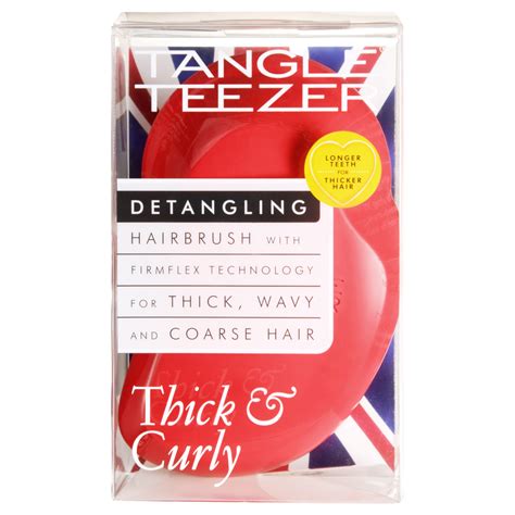 Tangle Teezer Thick and Curly Salsa Red AU | Adore Beauty