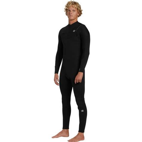 Billabong Mens Foil Mm Chest Zip Wetsuit Abyw Black