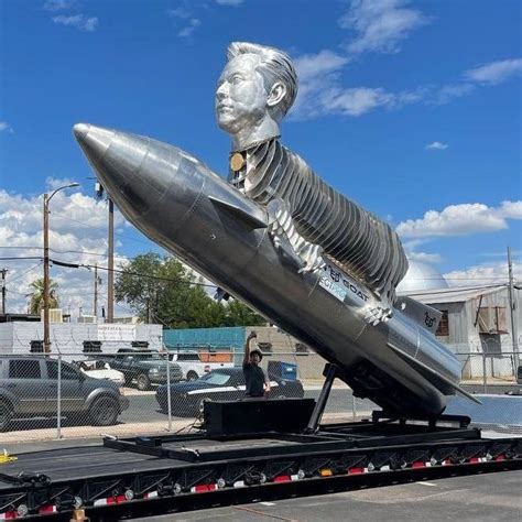 Elon Goat A Foot Tall Aluminium Statue Of Elon Musk Built By His