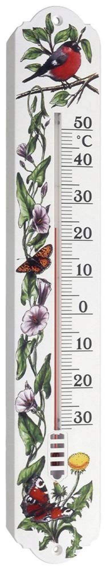 Tfa Dostmann Analoges Innen Au En Thermometer Thermometer Wei Blumen