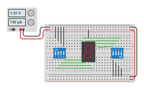 Circuit Design Display De 7 Segmentos Tinkercad