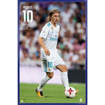 Poster Encadr Football Real Madrid Luka Modric Action