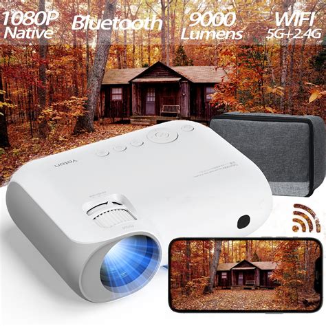 YOTON 5G Wifi Native 1080P Video Projectors With Bluetooth 4K Support