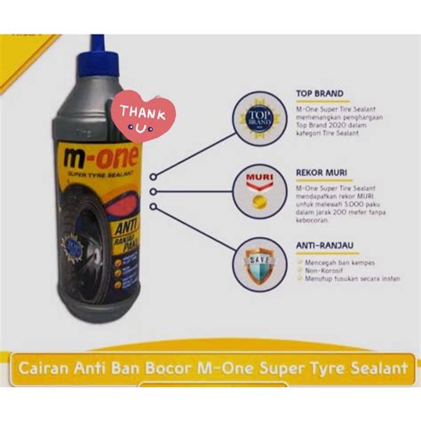 Jual Cairan Ban Tubles Anti Ranjau Paku M One Ml Original