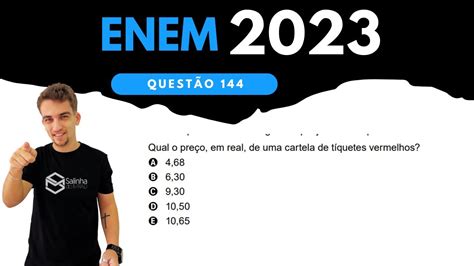 ENEM 2023 QUESTÃO 144 O metrô de um município oferece dois tipos de