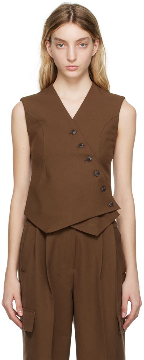 The Frankie Shop Brown Maesa Vest Ssense