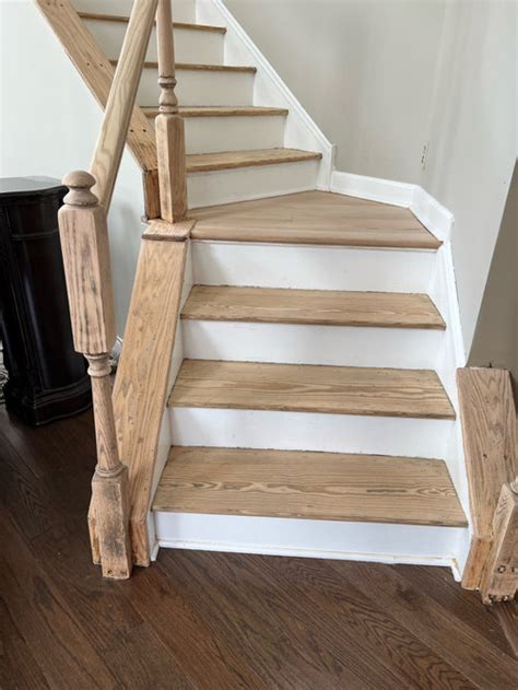 Staining Stairs Pineoak