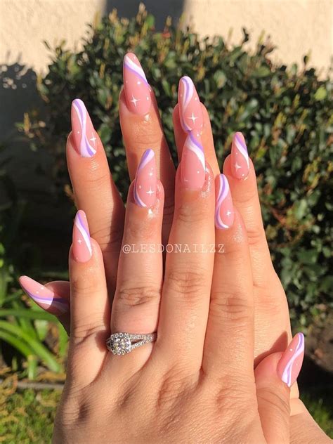 2021 Nail Trend In 2021 Almond Acrylic Nails Designs Classy Acrylic