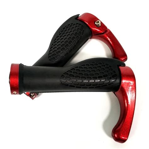 Bike Bicycle Grips Cycle Bicycle Mountain Handlebars Rubber Grips Aluminum Bar end Handle bar ...