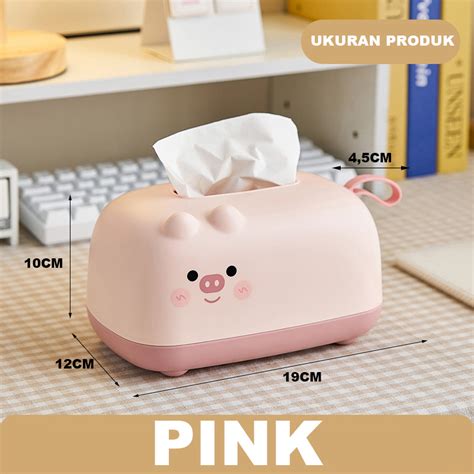 Jual Kotak Tissue Box Organizer Tempat Wadah Tisu Karakter Lucu Kt