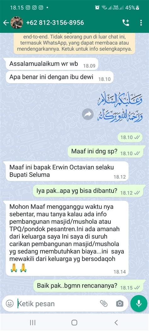 Waspada Baru Baru Ini Viral Penipuan Yang Mengatas Namakan Bupati