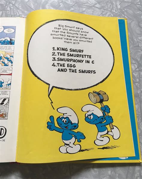 1978 Stories Of The Smurfs By Peyo 2 The Smurfette Hardcover Etsy