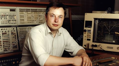 Elon Musk In Front Of Electronic Equipment Background, Elon Musk Old ...