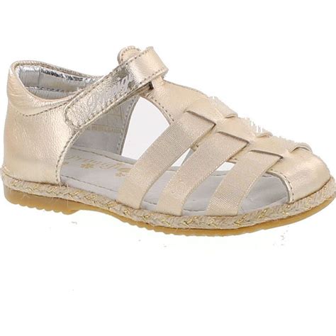 Primigi - Primigi Girls 7114 Glitzy Fisherman Sandals, Gold, 24 ...