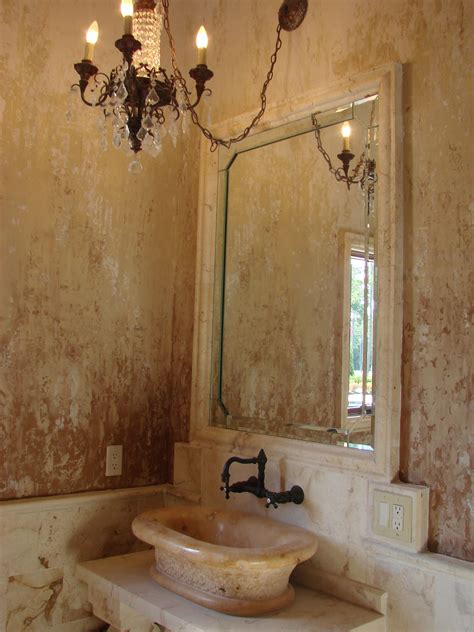 Layered Texture Powder Room