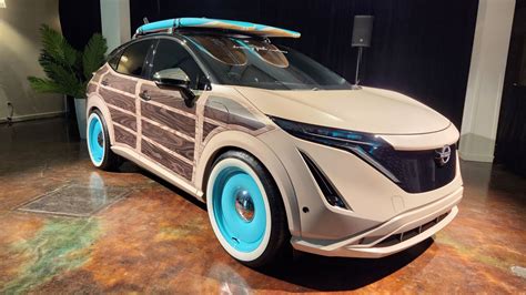 Concept Nissan Ariya Surfwagon Surfer Sur La Vague Lectrique