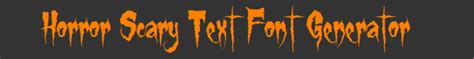 18 Horror Fonts Generator Images - Scary Writing Fonts, Scary Font ...