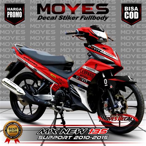 Jual Bisa COD DECAL STIKER FULL BODY JUPITER MX 135 NEW 2010 2015