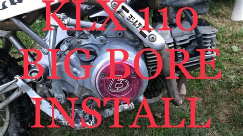 KLX 110 BIG BORE INSTALL YouTube