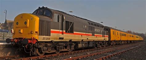 Morecambe Test Train 37116 And 37254 Awaits Departure For Flickr