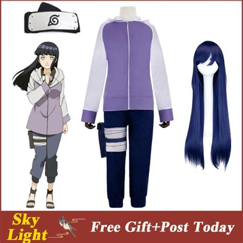 Anime Hyuga Hinata Shippuden Generation Jacket Pants Cosplay Costumes