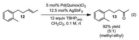 Wacker Type Oxidation Of Internal Alkenes Using Pd Quinox And TBHP