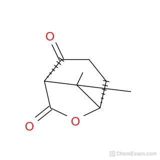 1S 5S 8 8 Dimethyl 6 Oxabicyclo 3 2 1 Octane 2 7 Dione Structure