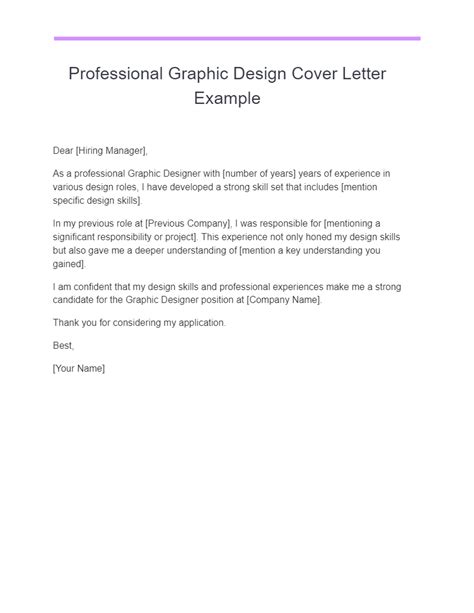 Graphic Design Cover Letter 19 Examples Pdf