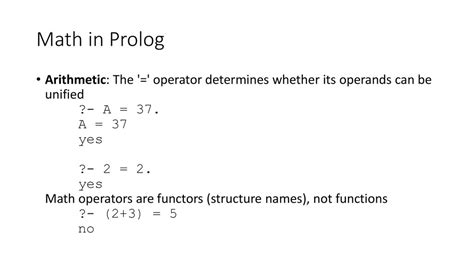 Prolog Based On Chapter 12 Of Plp Seven Languages In Seven Weeks