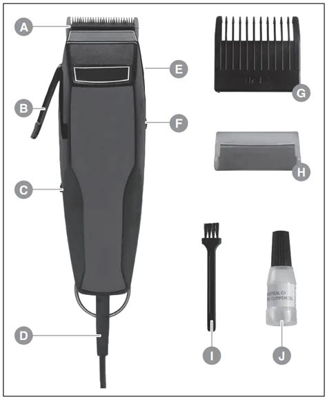 Moser 1170 Professional Hair Clipper Instruction Manual
