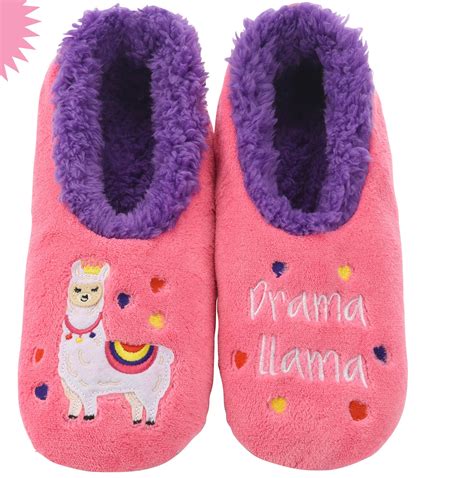 Snoozies Drama Llama Slippers