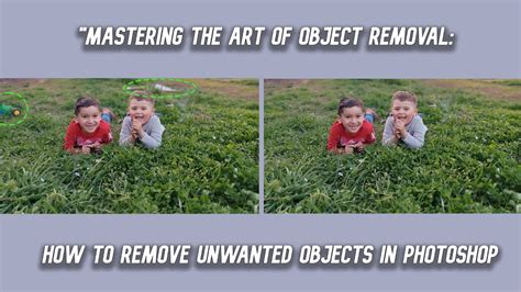 How To Remove Unwanted Objects In Photoshop Youtube