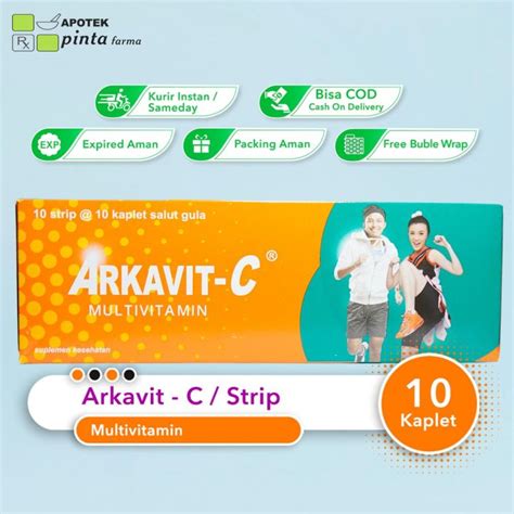 Arkavit C Multivitamin Kaplet Suplemen Multivitamin Lazada Indonesia