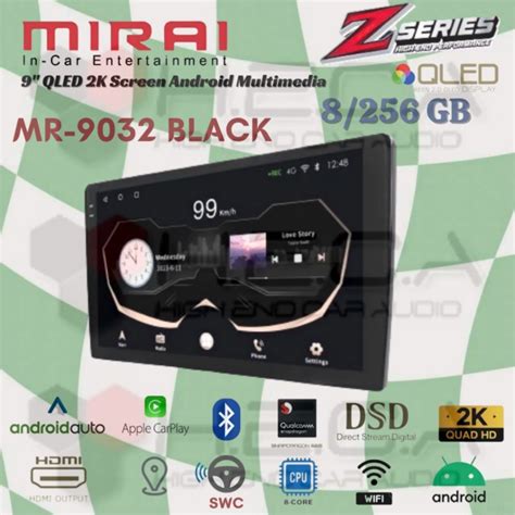 Jual Mirai MR 9032 BLACK Z Series 8 256 GB Android 9 Inch Head Unit