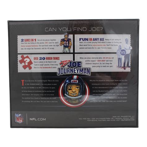 New Orleans Saints 18″x24″ Youthefan 500 Piece Joe Journeyman Puzzle Denver Autographs