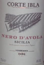 Corte Ibla Nero D Avola Sicilia Italy Sicily Sicilia