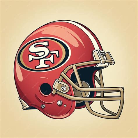 Premium AI Image | A close up of a football helmet with a san francisco ...